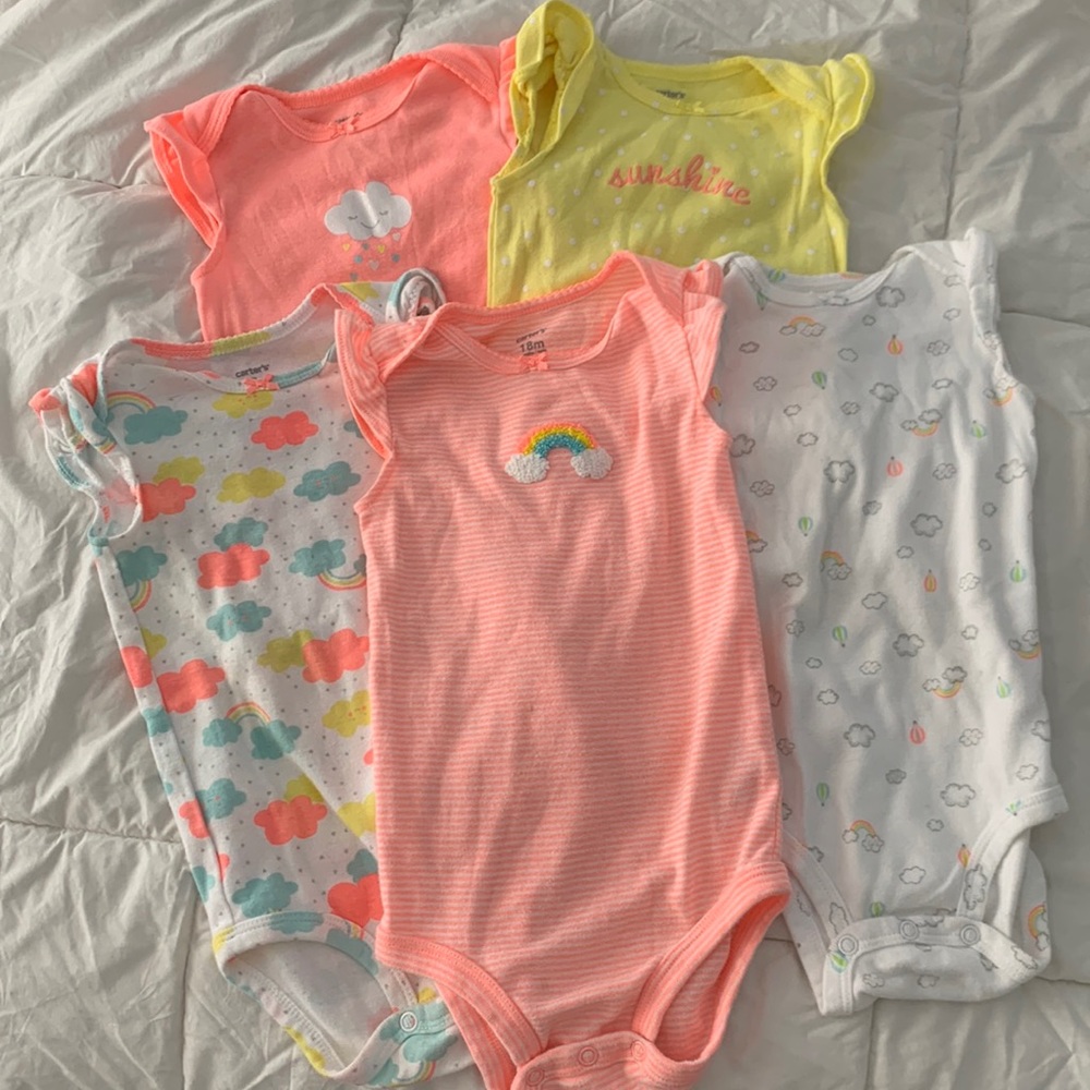 Carter’s 5-pack short-sleeve original bodysuits